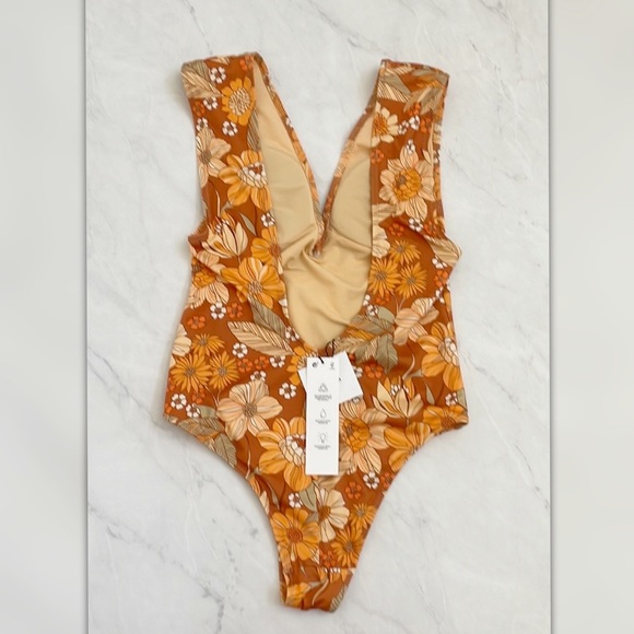 NWT ZARA FLORAL PRINTED SWIMSUIT - Picture 5 of 6